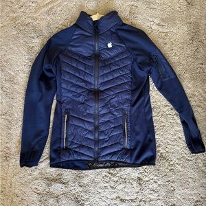 Women’s navy blue Apple logo employee jacket